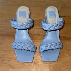 Dolce Vita Paily Braided Strap Pump Sandals in Sky Blue size 8.5 NWOT